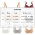 thumbnail image 3 of Women's Underwear Bras Wireless Seamless Bras Full Coverage Padded Bra No Underwire Support Bras Comfort Bras Moisture Wicking Sport Bras Comfy Daily Essentials Sports Bras, 3 of 4