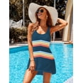 thumbnail image 2 of Ekouaer Women's Sleeveless Swimwear Coverups T-Shirt Beach Dress Tank Bikini Cover Up with Print, 2 of 4