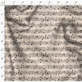 thumbnail image 4 of Soimoi White Cotton Poplin Fabric Notes Musical Instrument Print Fabric by the Yard 56 Inch Wide, 4 of 5