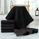 thumbnail image 5 of Juego de 8 toallas de baño de algodón, superabsorbentes, de secado rápido, suaves y de felpa, para baño de invitados, spa, hotel de lujo, Aestivo | Negro | AESTIVO, 5 of 7