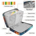 thumbnail image 4 of Haosy Accordion File Organizer Zipper Binder 500 Sheet 6-Tab Expanding File Folder Multi-Pocket 1.2 Inch 3 Ring Koi Fish Swimming, 4 of 7