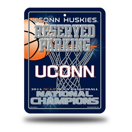 UCONN Huskies 2014 NCAA Mens Basketball National Champions Reserved Parking Sign - University of