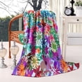 thumbnail image 2 of Pioneer Flower Floral Print Pattern Blanket,Comfortable Soft Lamb Wool Throw Blanket,All Season,Warm Lightweight Blankets for Sofa Bed Couch Living Room Chair,60"x80", 2 of 4