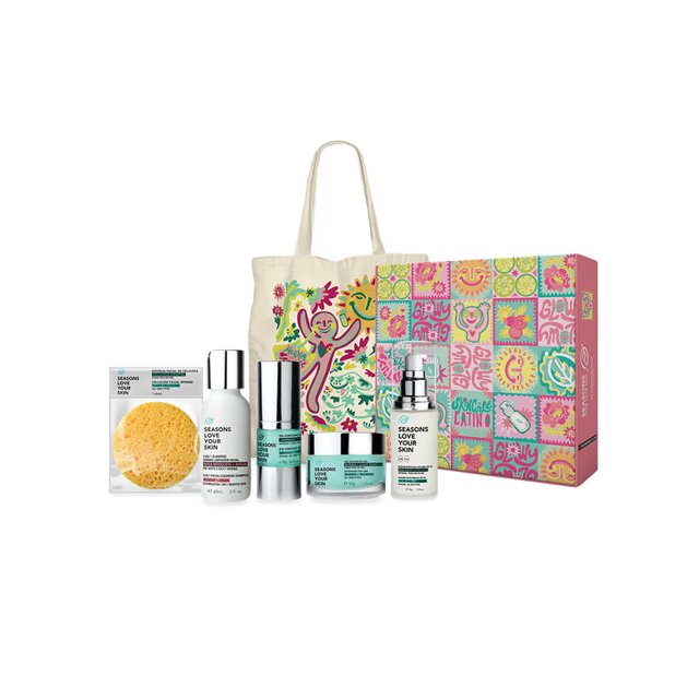 Seasons KIT TRATAMIENTO SHINE BABY - Cuidado Facial Radiante para Pieles Latinas - Uniformidad y Salud para tu Piel Seasons Love Your Skin KIT4243
