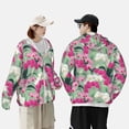 thumbnail image 4 of KLL Orchidées Fleurs Imprimé Veste à Capuche Extérieure Protection Solaire UPF 50+ pour Hommes et Femmes Manches Longues Pêche Randonnée Performance-Grand, 4 of 7