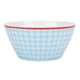 thumbnail image 1 of Hermoso tazón grande para comida, recipiente para sopa y ensalada, vajilla de cocina para uso comercial doméstico, cuadros azules claros, 1 of 10