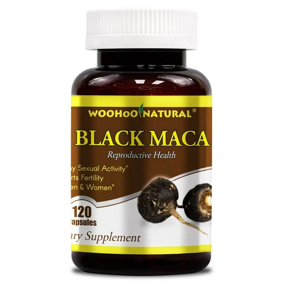 WooHoo Natural Peruvian Black Maca 1500mg - 120 Caps