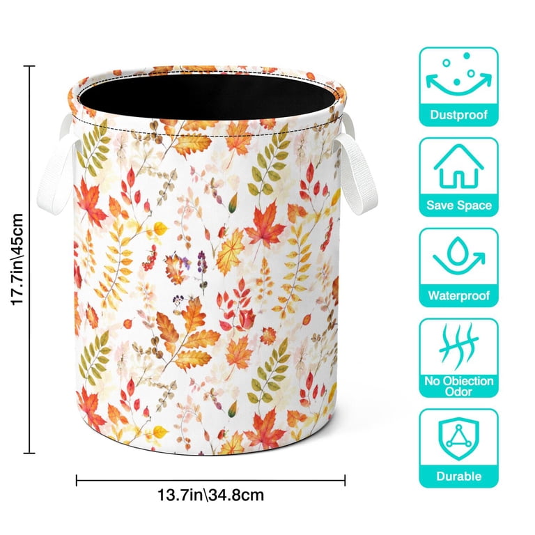 Sundronis 13.7x17.7 in Holiday Storage Laundry Container, soft Thanksgiving ...