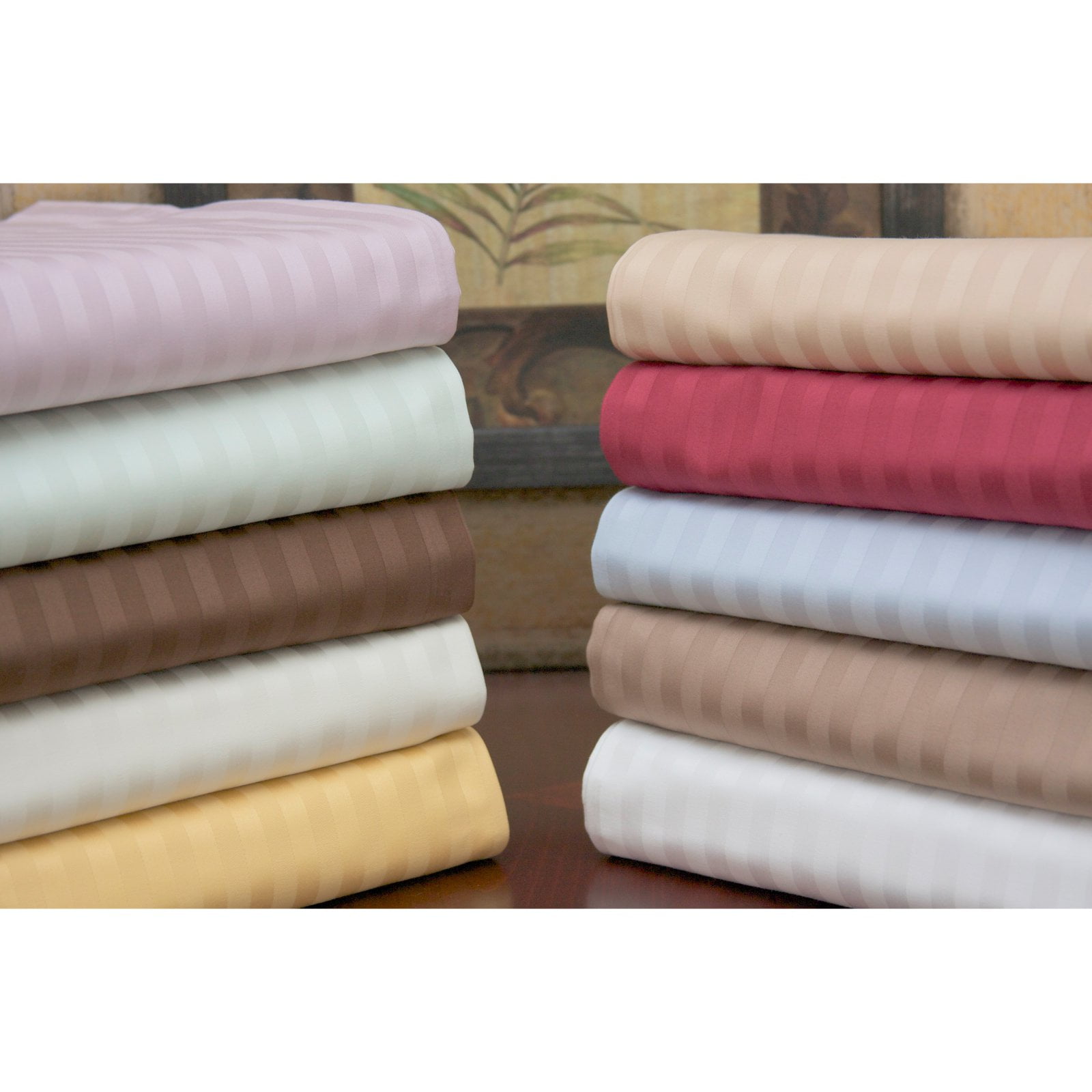 650 Thread Count Egyptian Cotton Striped Sheet Set