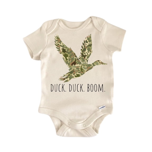 Hunt Duck Boom Newborn Baby Bodysuit