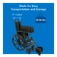 thumbnail image 5 of Silla de ruedas ultraligera ProBasics para adultos - Asiento de altura ajustable - Reposabrazos abatibles - Reposapiés abatible - Asiento de 45 x 40 cm, 5 of 5