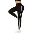 thumbnail image 6 of Kmdttou Women's Yoga Pants Leggings with Pockets for Striped High Waist Yoga Pants Women Workout Leggings For Women Fitness Sports Running Yoga Athletic Pants, 6 of 8