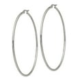 thumbnail image 3 of White Stainless Steel Earring Hoop Women'S 70 mm 2, 3 of 4