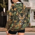 thumbnail image 3 of Uorisanigo Camo Deer Forest Womens Oversized Hoodies Sweatshirts Slight Stretch PolyesterOversized Sweatshirt for Women Size XS Soft Casual Winter Fall Clothes, 3 of 7