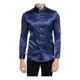 thumbnail image 4 of Camiseta De Solapa De Seda De Color Sólido, 4 of 8