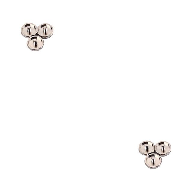 ZheElen 3 Pcs Bouton de Trompette Remplacement Accessoires Modifiés Composant de Réparation Petits Doigts Métalliques Touches en Laiton Composant d'Instrument Type 1 2Ensemble