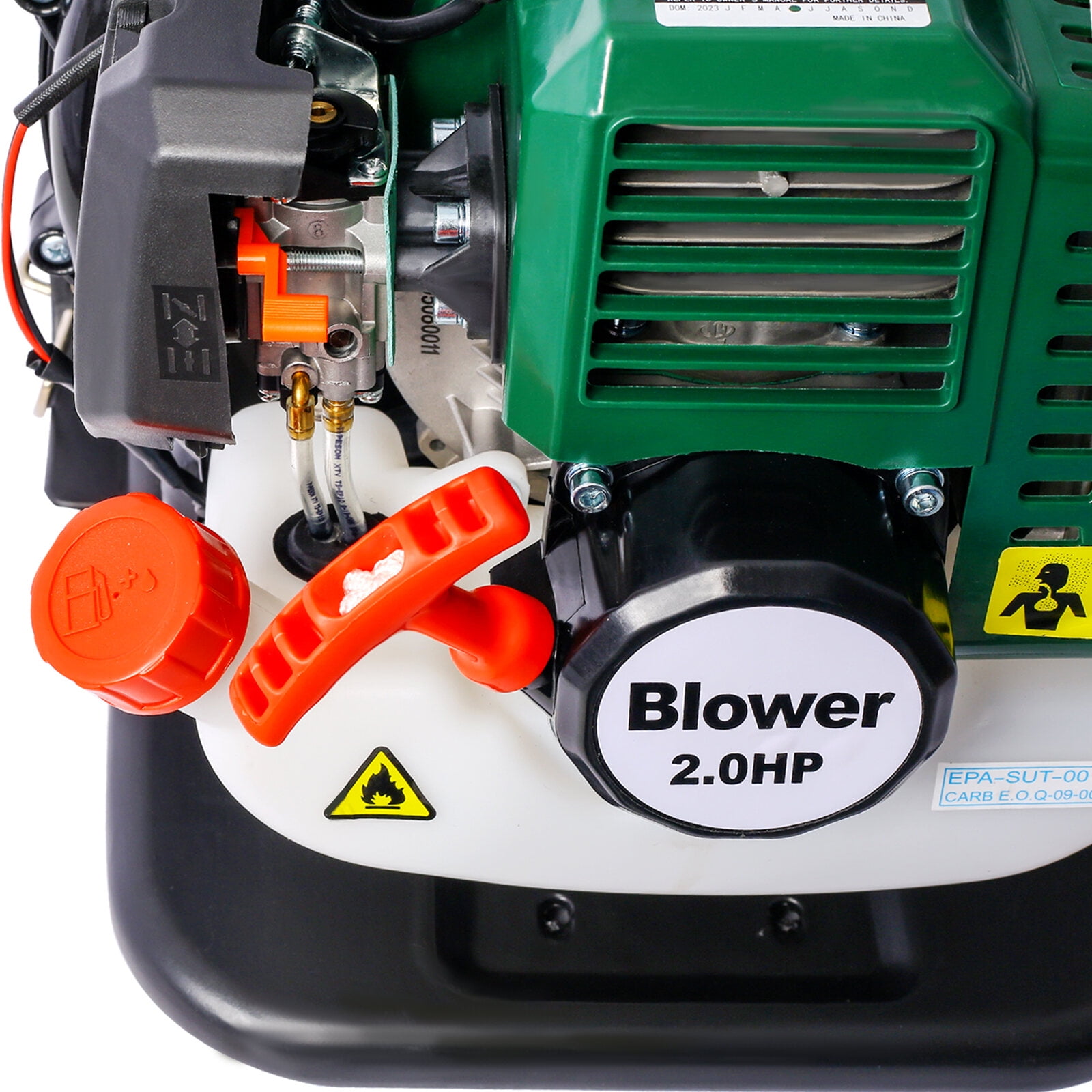 OSAKAPRO 52CC 2-Cycle Gas Backpack Leaf Blower with extention tube,green,