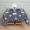 thumbnail image 3 of Pioneer Flower Floral Print Pattern Square Tablecloth, Waterproof Wipeable Spillproof Washable Table Cover for Home Kitchen Party Decor, 42"x42", 3 of 6