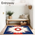 thumbnail image 3 of ODIKA 8'x10' Machine Washable Non-Slip Area Rug, Patriotic Starburst Celebration High Traffic Rug, Red, 62388, 3 of 7