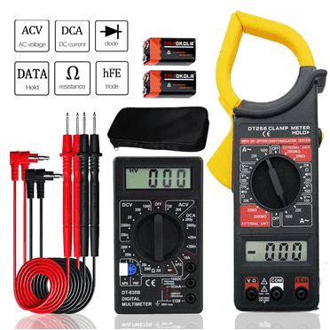KUAIQU Digital Clamp Meter 1000V AC DC Voltage Tester Kit Switching Multimeter Data Hold Diode/Triode Testing