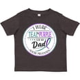 thumbnail image 3 of Inktastic Suicide Prevention- I Wear Teal and Purple for My Dad Boys or Girls Toddler T-Shirt, 3 of 5