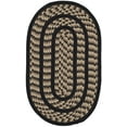 thumbnail image 2 of SAFAVIEH Braided Tanisha Bordered Reversible Area Rug, Beige/Black, 2'6" x 4' Oval, 2 of 7