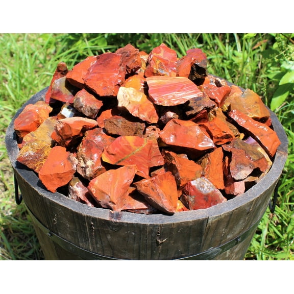 1/2 lb Bulk Lot Natural Rough Red Jasper (Raw Crystal Rock Mineral Brazil 8 oz)