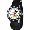 Disney Boys' Stainless Steel Watch, Black Strap