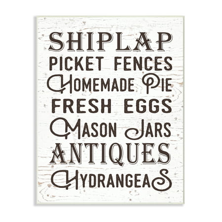 The Stupell Home Decor Collection The Best Rustic Things Farmhouse Typography Wall Plaque