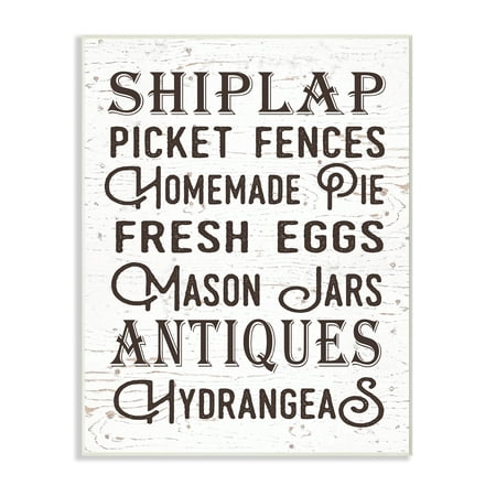 The Stupell Home Decor Collection The Best Rustic Things Farmhouse Typography Wall Plaque (Best Things Under 20 Dollars)