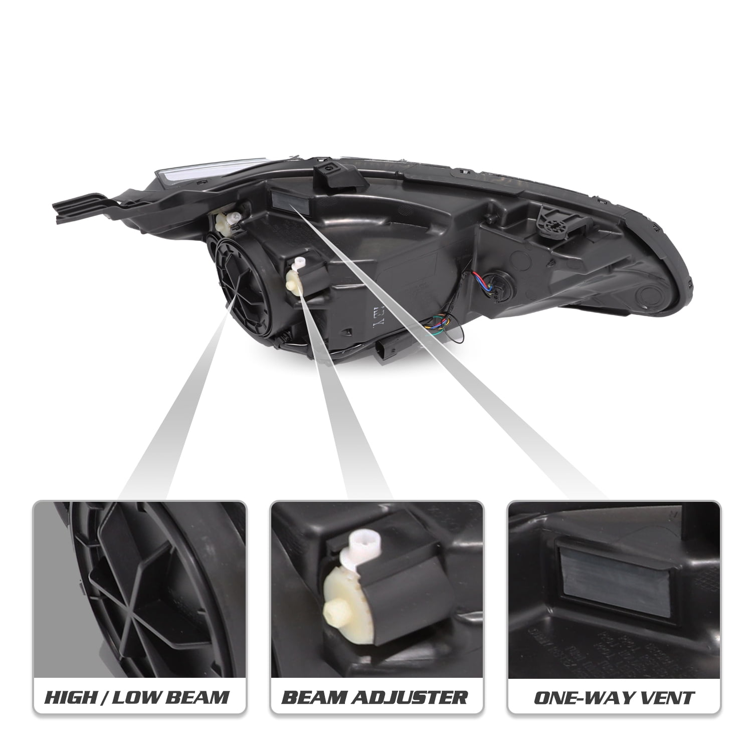 For 2016-2018 Chevy Malibu Headlight Halogen Driver Left Side Headlamp 16-18 LH