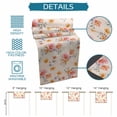 thumbnail image 6 of Spring Flowers Table Runner 72 Inches, Yellow Pink Floral Pastoral Botanical Bed Runner Dresser Scarves Tabletop for Indoor Outdoor Parties/Ceremony/Banquet, 18" x 72", 6 of 9