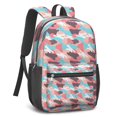 thumbnail image 2 of 17 Inch Lightweight Backpack,PVC Waterproof Oxford Fabric, Ergonomically Designed, with Large Capacity, Camouflage Print, 2 of 5