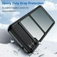 thumbnail image 6 of Case for Samsung Galaxy Z FILP 4 5G Case Slim Dropproof [Defend from Drop/Scratch/Slip/Fingerprint] Clear Acrylic Hard Back Soft TPU Bumper Hybrid Phone Cover for Samsung Z FILP 4 5G-Black, 6 of 16