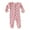 Pink Heart, variant on WIBACKER Long Sleeve Pajamas for Baby Girls, Cotton Baby Pajamas, Newborn Girls Sleep and Play Clothes, 2-Way Zipper PJs