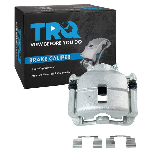 TRQ Front Left Brake Caliper w/Bracket Drivers Side Compatible with 2001-2010 Chrysler PT Cruiser