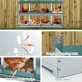 thumbnail image 2 of Leumius Nesting Boxes for Chickens,8-Hole Chicken Nesting Boxes Wall Mount,Large Vented Holes Chicken Coop Box for Outdoor Chicken Coop Farm Yard,Green, 2 of 7