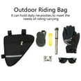 thumbnail image 4 of Bike Triangle Frame Bag, Waterproof Bicycles Front Handlebar Bag Strap-On Saddle Bag Cycling Pouch Bike Storage Tube Bag, 4 of 8