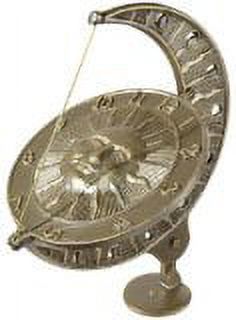 Whitehall Aluminum Sun and Moon Sundial, French Bronze, 12"L - image 2 of 4