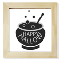 thumbnail image 1 of Una olla de Halloween Negro Pantalla de escritorio de pared de fotograma cuadrado, 1 of 4