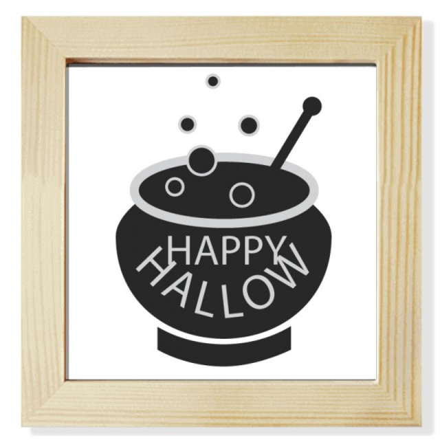 Una olla de Halloween Negro Pantalla de escritorio de pared de fotograma cuadrado