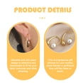 thumbnail image 2 of EeaseMX par de pendientes de perla para mujer, aretes de perla, joyería, aretes tipo botón, 2 of 7
