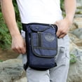 thumbnail image 3 of Moda Bag Muslo cinturo Pack Pierna Bolsa Nylon para Hombres Motocicleta ejercicio Escalada , azul Baoblaze Paquete de cintura, 3 of 8