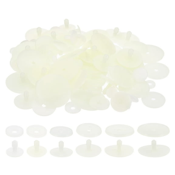 Uxcell 15, 20, 25, 30, 35, 40, 45mm Doll Joints, 42Set Plastic Animal Joint Engage Bolt