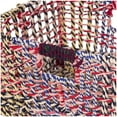 thumbnail image 4 of CosmoLiving by Cosmopolitan 19" x 10" Multi Colored Cotton Handmade Storage Basket with Handles, 1-Piece, 4 of 11