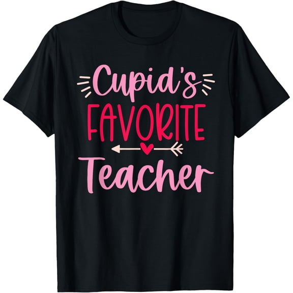 Cute Cupid's Favorite Teacher Valentine's Day T-Shirt tee