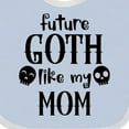 thumbnail image 4 of Inktastic Future Goth Like My Mom with Skulls Boys or Girls Baby Bib, 4 of 4