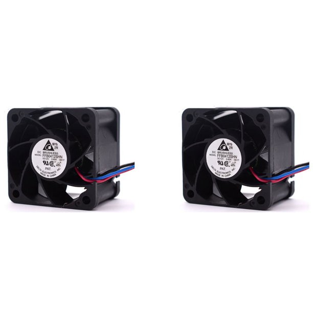 2 Pieza FFB0412SHN 4028 4cm 12V 0.60A Ventilador de Flujo de Aire Microviolento 40X40X28MM Ventilador Enfriador para ANTMINER AWP8 PSU Ventilador de Refrigeración