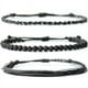 thumbnail image 1 of Nvzi Pulsera de cuerda ajustable hecha a mano con cuentas de piedra natural, 3 piezas A09, 1 of 5