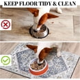thumbnail image 3 of Dog Food Mats for Floors Absorbent, Pet Cat Food Mat - Non Slip Dog Bowl Mats for Food and Water, Eco-Friendly Boho Dog Placemats Feeding Mat Pet Supplies, 3 of 5